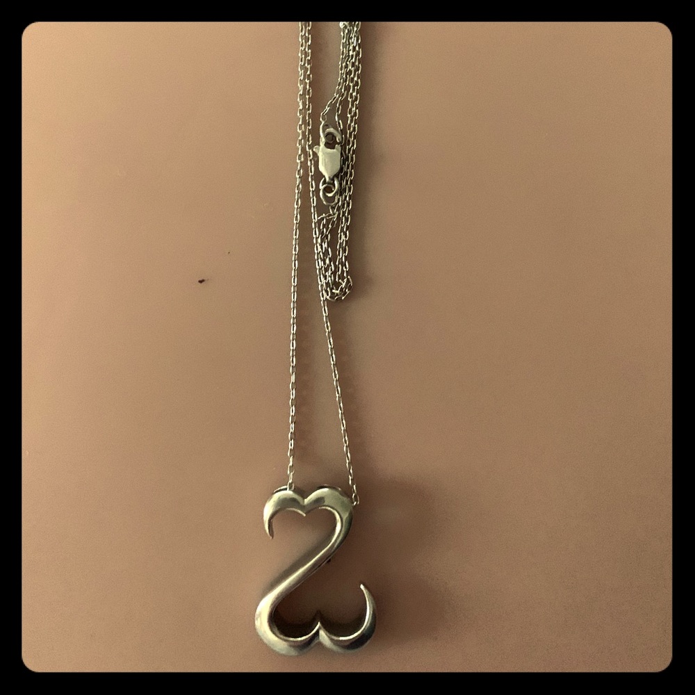 Open heart necklace